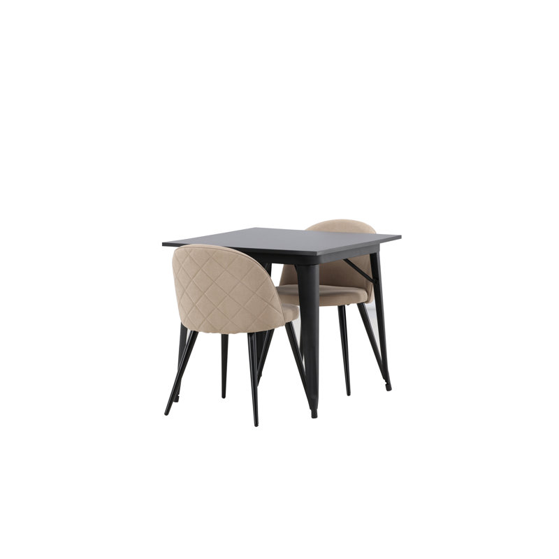 Howden 2 - Person Dining Set, Beige, Beige