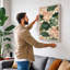 Lotus Blossom Study Botanical - Wrapped Canvas-1611749817-1611749822