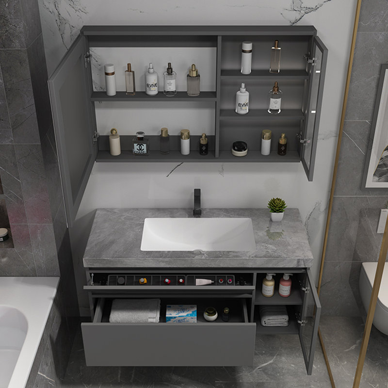 Light luxury style simple bathroom cabinet