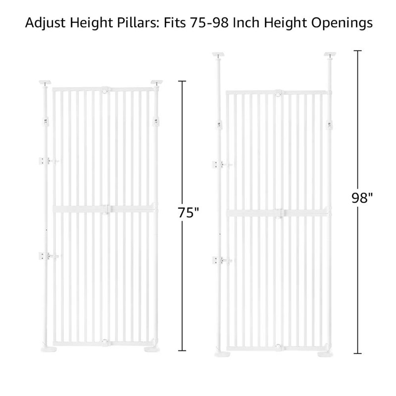Steel Pressure Mounted Pet Gate