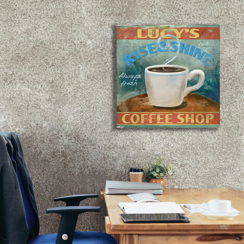 «Rise And Shine» par Fiona Stokes-Gilbert, art mural sur toile, H 26 po x l 26 po x P 1,5 po