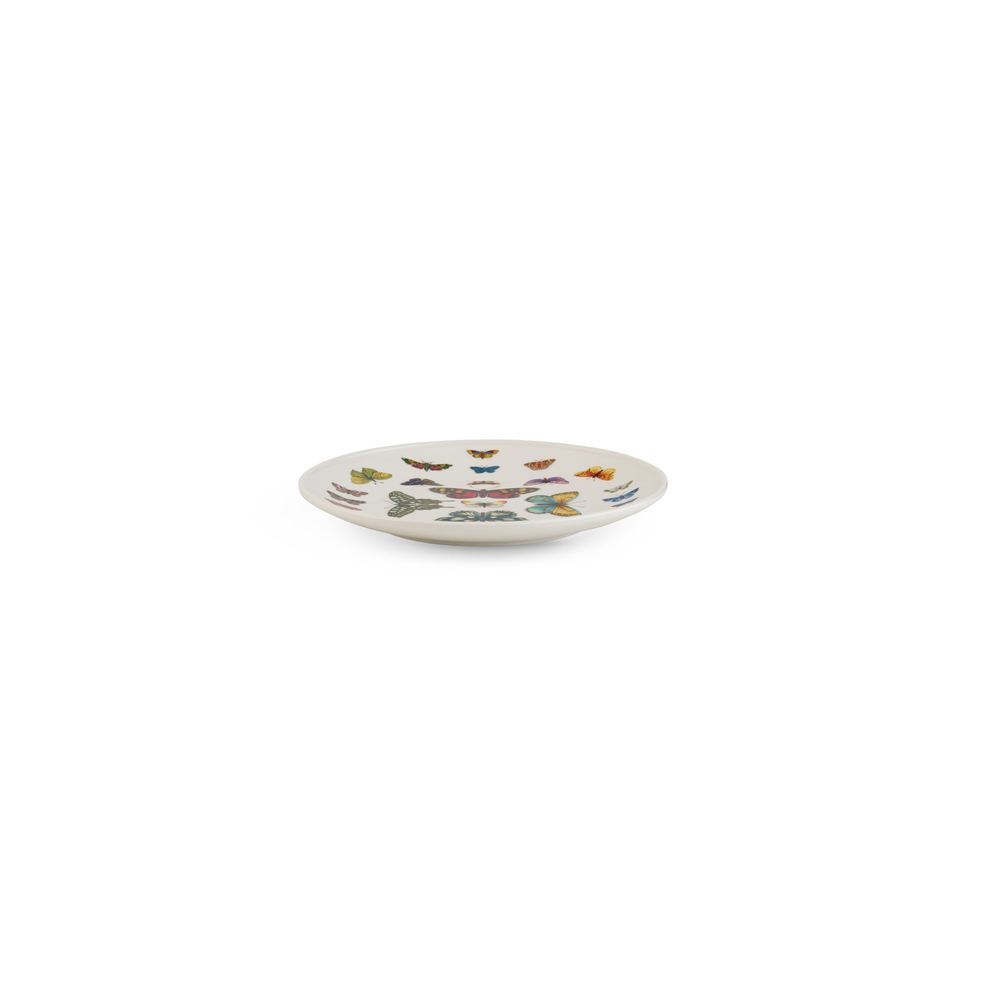 Botanic Garden Harmony Coup Salad Plate Green Set 4 8.5" Salad Plates, White