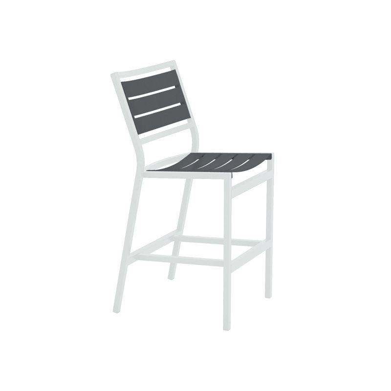 Tabouret de bar 28 po Cabana Club, Graphite, Neige