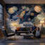Murale fantaisiste Space Rocket-432299953-432299957
