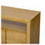 Buffet U_Style de 60 po, armoire de rangement en placage de bois massif avec tablette ouverte pour hall d'entrée et console de salon
