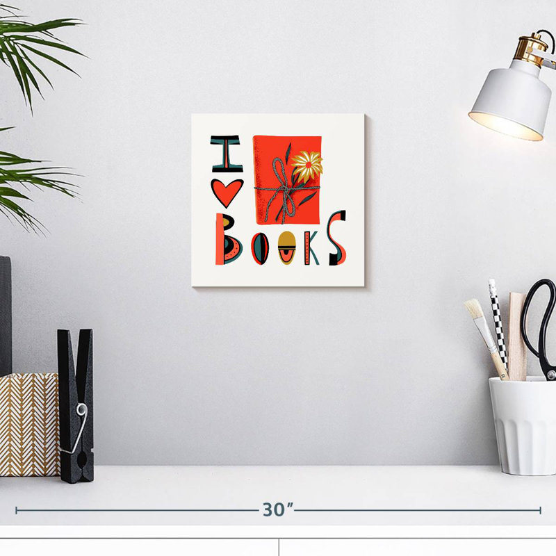 Senne I Love Books, 10" H x 10" W