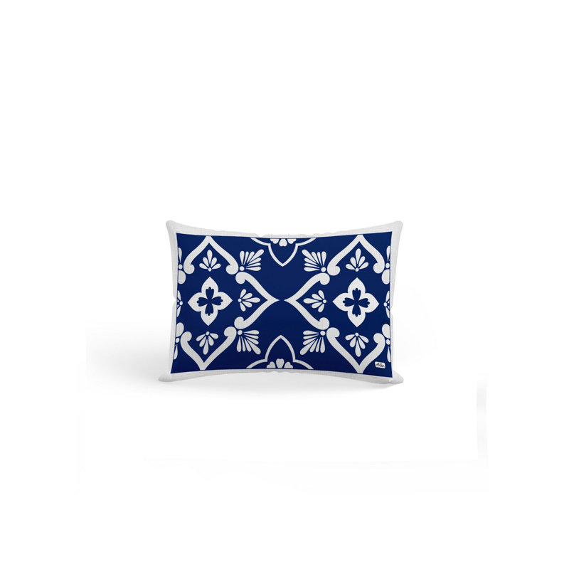 Housse et insert de coussin rectangulaire intérieur / extérieur en polyester Alburg
