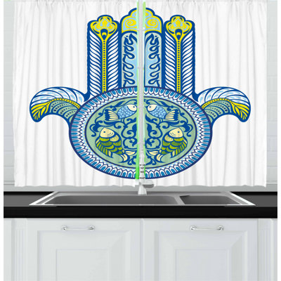 Pointed Kitchen Curtain