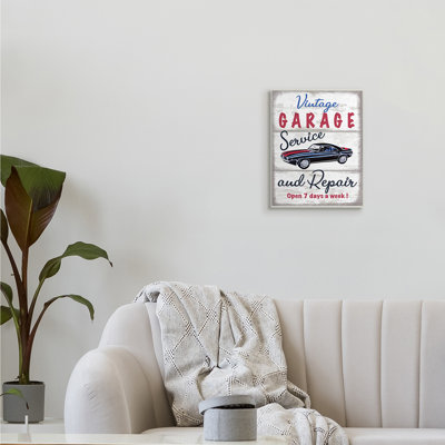 «Vintage Garage Service» par Elizabeth Tyndall - Art textuel