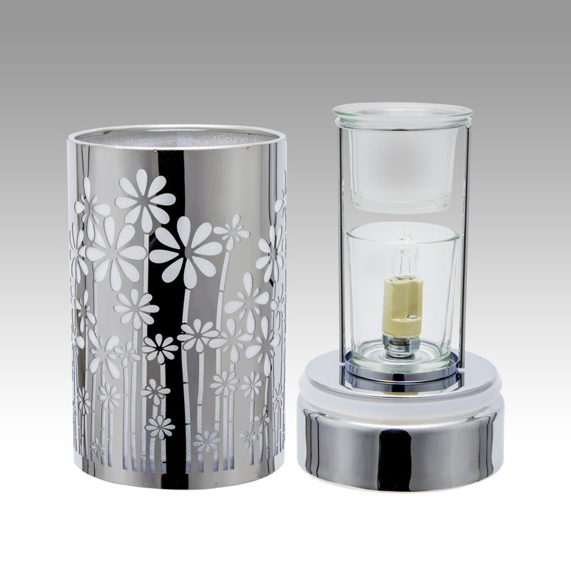 Lampe tactile / brûleur à mazout / chauffe-cire 7 po Earmel - Jardin argenté