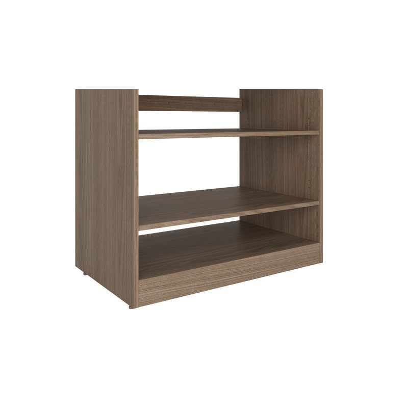 Ensembles de rangement pour garde-robe 36/36 po, H 84 po x l 72 po x P 24 po, Brun