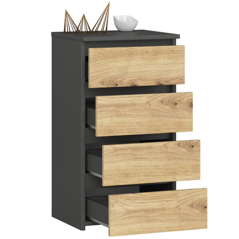 Gelincik Particle Board Rectangle Storage Unit Accent Chest