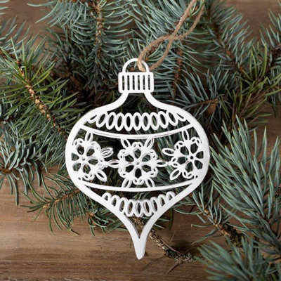 5'' Metal Shatterproof Holiday Shaped Ornament