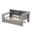 Lit plateforme en bois avec lit gigogne, DEL, bureau-1584518779