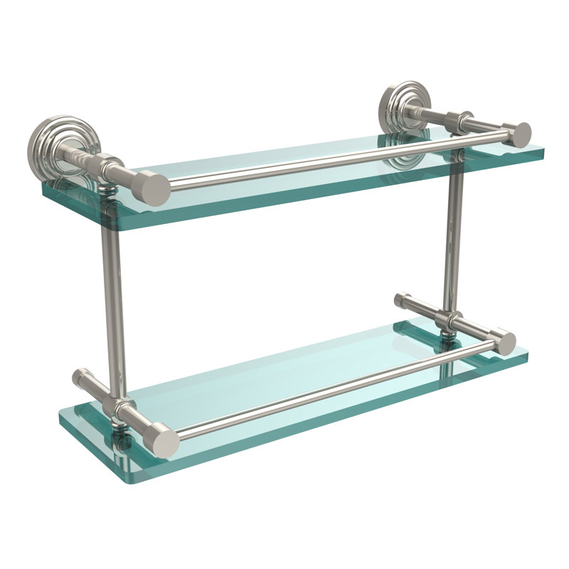 Beresford 2 Piece Tiered Shelf, Polished Nickel