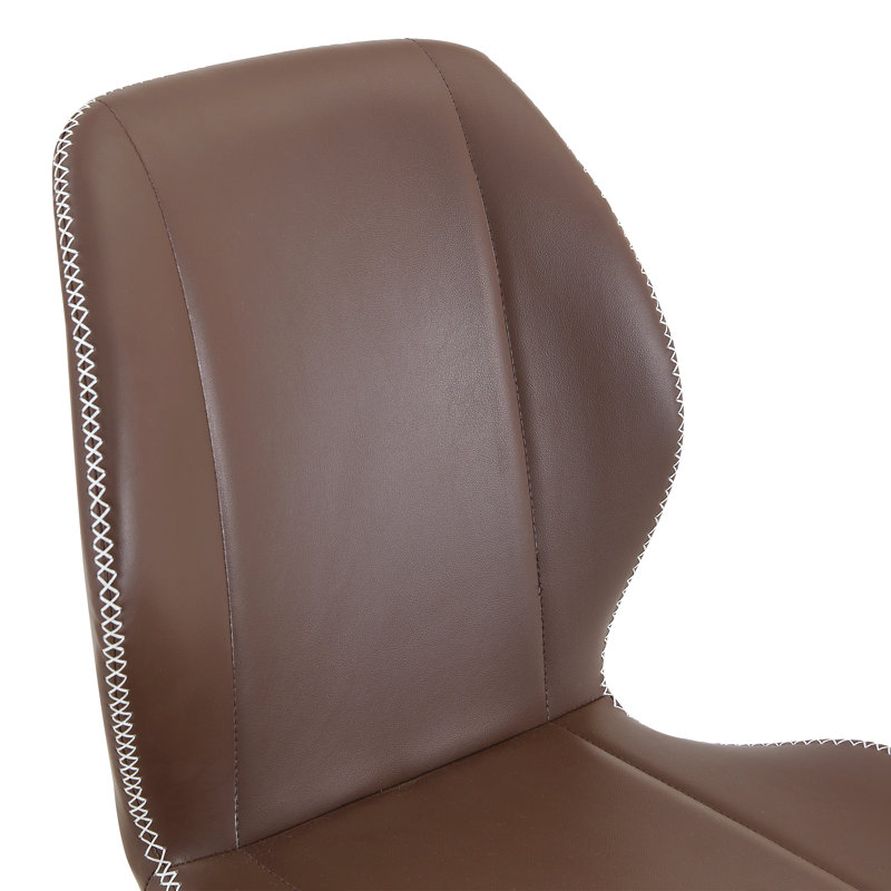 Chaises de salle à manger confortables, ensemble de salle à manger moderne en cuir et métal Pu