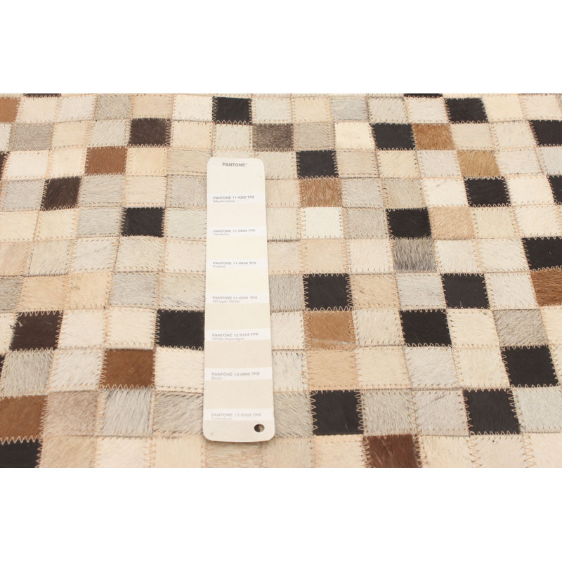 Tapis ivoire / bleu Haki