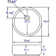 EAGO 15.75'' White Porcelain Circular Bathroom Sink with Overflow