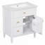 Meuble-lavabo 30 po avec lavabo, meuble-lavabo avec un tiroir rabattable et deux tiroirs, tablette réglable-1954741877