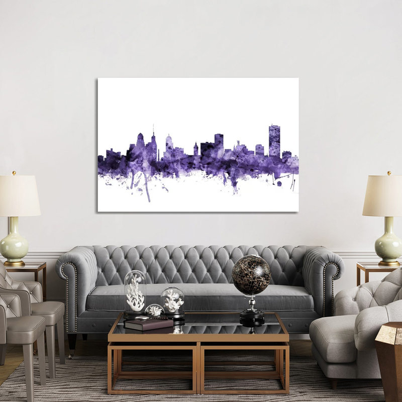 Buffalo, New York Skyline by Michael Tompsett - Wrapped Canvas Print, 152.5 cm H x 101.5 cm W