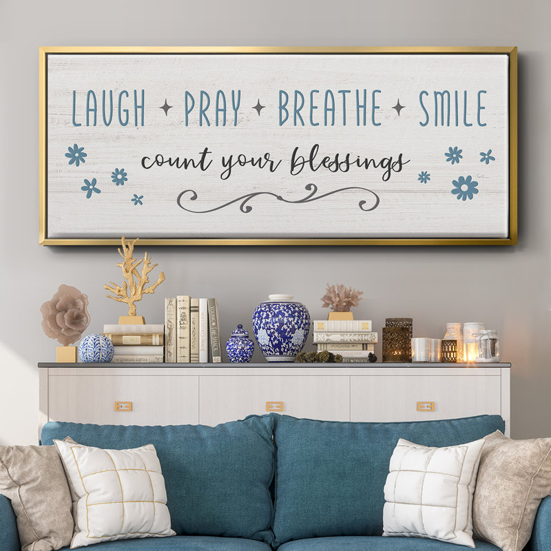 «Count Your Blessings», toile encadrée