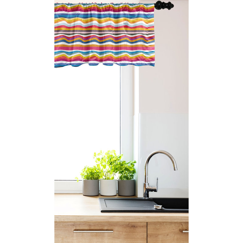 Multicolore cantonnière Ambesonne, L 42 po x L 18 po