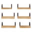 Solid Wood, Paulownia Wood Floating Shelf