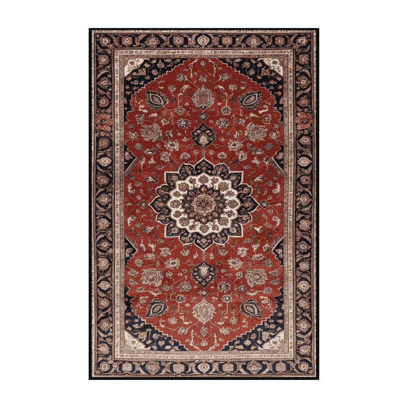 Tapis brun lavable à la machine, Tapis de couloir 2 pi x 4 pi