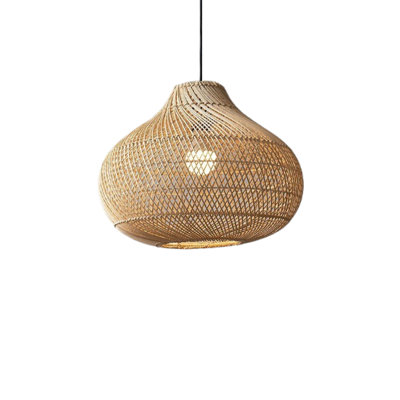 Alyscia 1 - Light Natural Teardrop Pendant