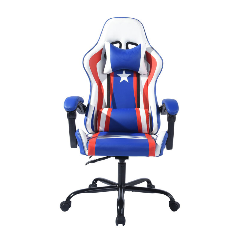 Inbox Zero Mccarthy Adjustable Reclining Ergonomic Faux Leather Swiveling PC & Racing Game Chair