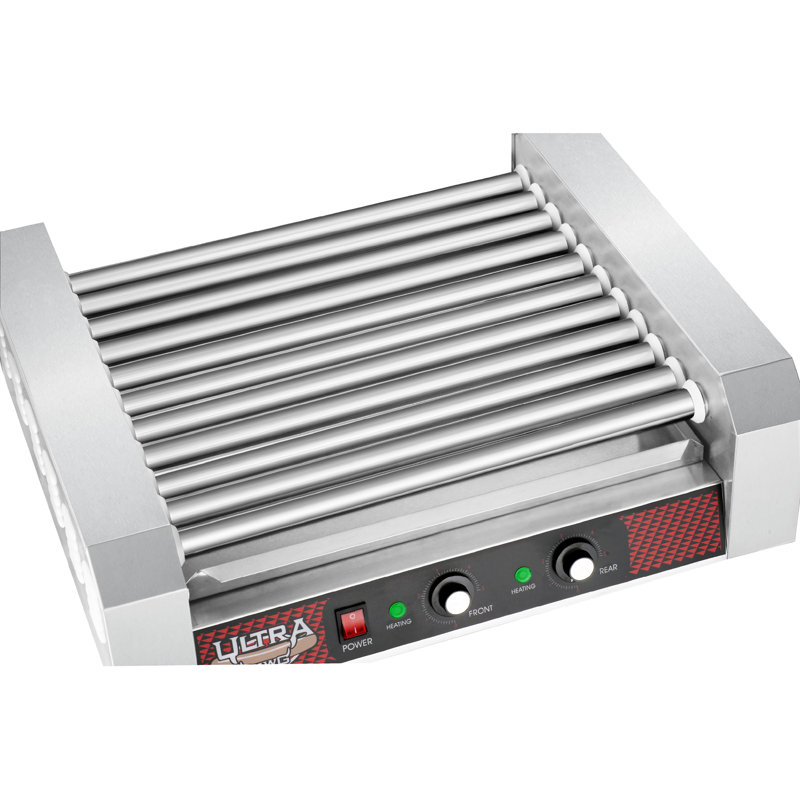Hot Dog Grill Non Stick Machine with 11 Rollers Cooks up to 30 Hot Dogs