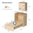 Twin Murphy Wood Bed With Charging Station,Storage Drawers,For Small Spaces,In Beige-2096322576
