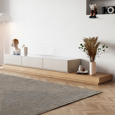 Rock panel multi-functional creative TV cabinet