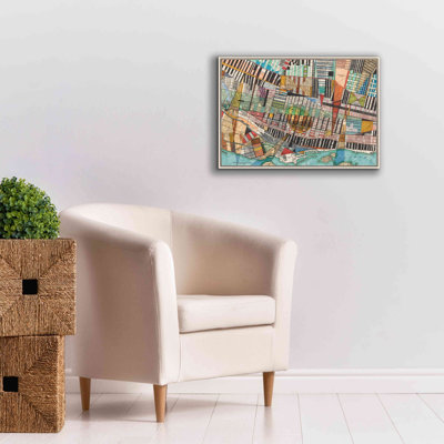 «Modern Map of Montreal» par Nikki Galapon, art mural sur toile