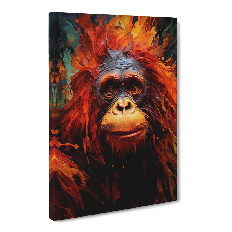 Orangutan Dadaism No.2 - Wrapped Canvas