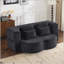 Grand canapé-lit pliable Boneless, futon en chenille avec mousse haute densité pour une utilisation polyvalente dans les salons et les chambres d'amis-1411562557