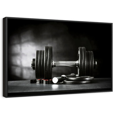 «Let's Lift Dumbbells Wall Art»