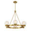 Lustre en laiton 6 lumières Darien-1492403096