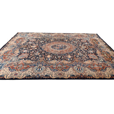 Très grand tapis rétro vintage 10 x 13