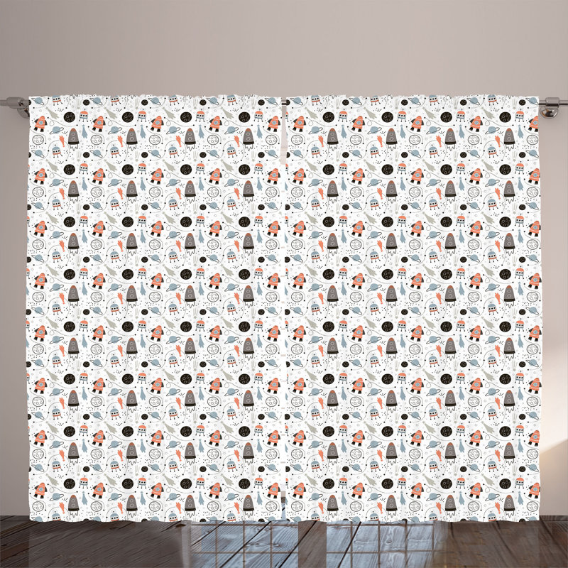 Semi Sheer Curtain Pair
