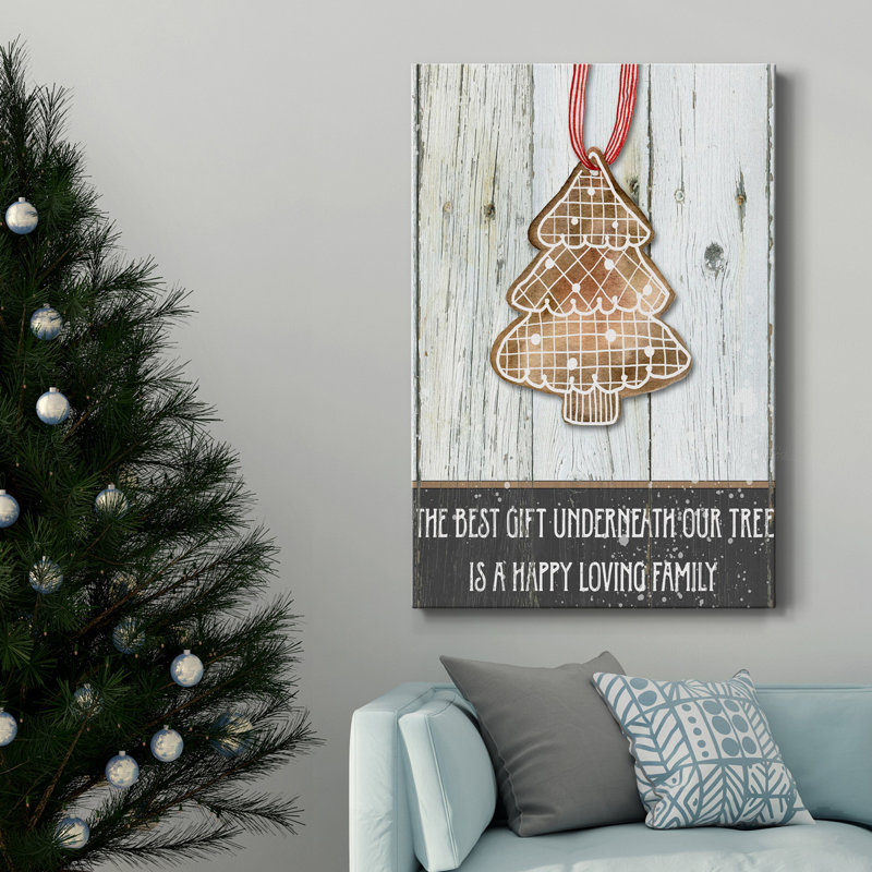 Arbre de pain d'épice - reproduction sur toile tendue, H 27 po x l 18 po x P 1 po