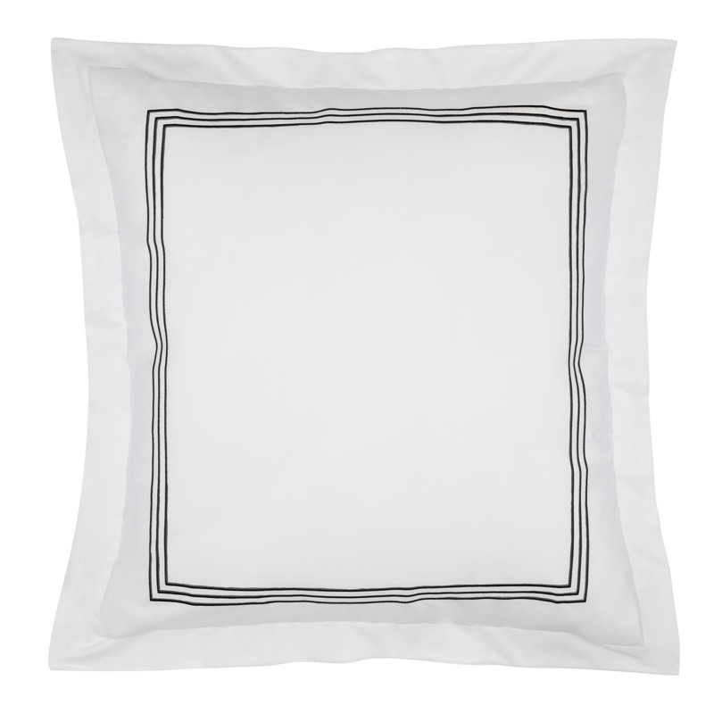 Norma Cotton Blend Pillow Sham, Euro, Blue