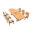 Fortuna Outdoor 11 - Piece Teak Dining Set-444977285