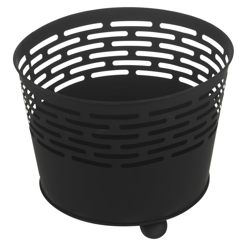 Mccully Round Cast Iron Smokeless Fire Ring, Striped