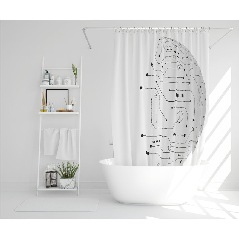 Dimitrious Polyester Shower Curtain Set