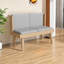 Banc tapissier simple en similicuir