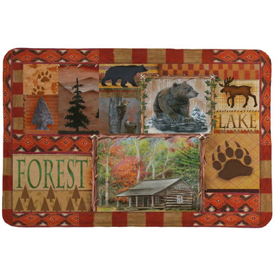 Neuva Mountains Are Calling Memory Foam Rug