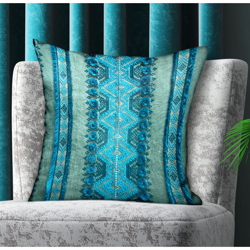 Sequined Outdoor Reversible Throw Pillow