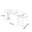 Bureau incurvé pour le travail de bureau-130117564