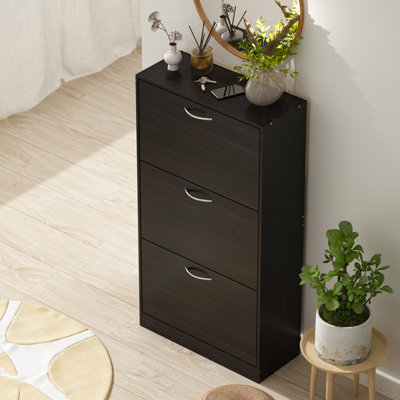 18 Pair Flip Down Shoe Storage